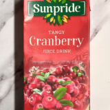 Meal card cover for: Cranberry Juice 1L