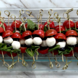 Meal card cover for: Tricolore Skewers