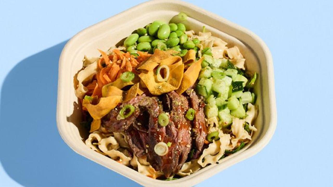 Meal card cover for: Korean&nbsp;Steak Salad