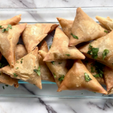 Meal card cover for: Chicken Samosas