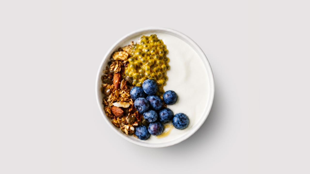 Meal card cover for: Yoghurt Bowl 