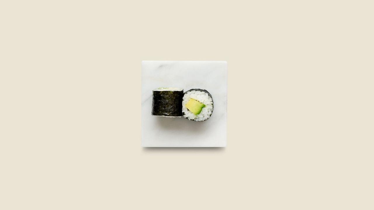 Meal card cover for: Abokado Maki