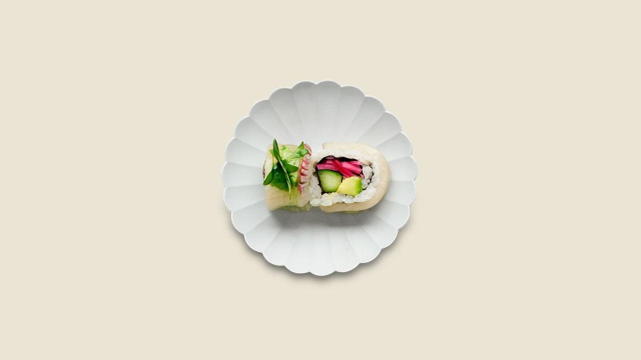 Meal card cover for: Ceviche Roll