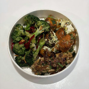 Meal card cover for: Roasted hawaij chicken with coriander sour cream and two salads
