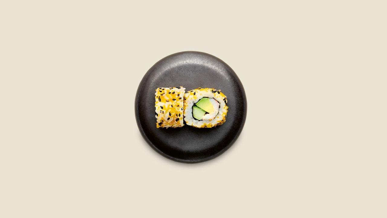 Meal card cover for: California Roll