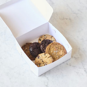 Meal card cover for: Box of mixed cookies