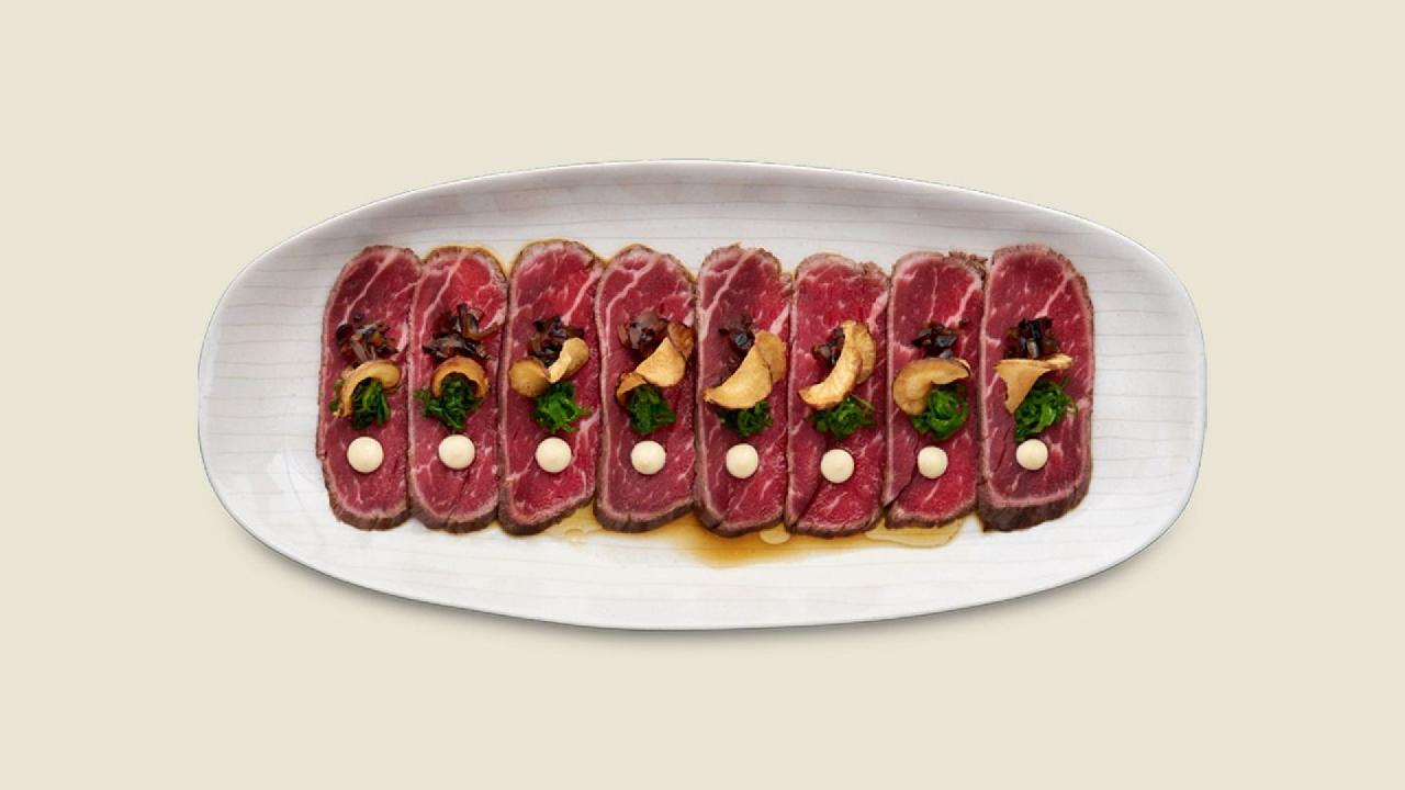 Meal card cover for: Beef Tataki