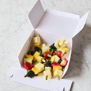 Meal card cover for: Seasonal fruit skewers