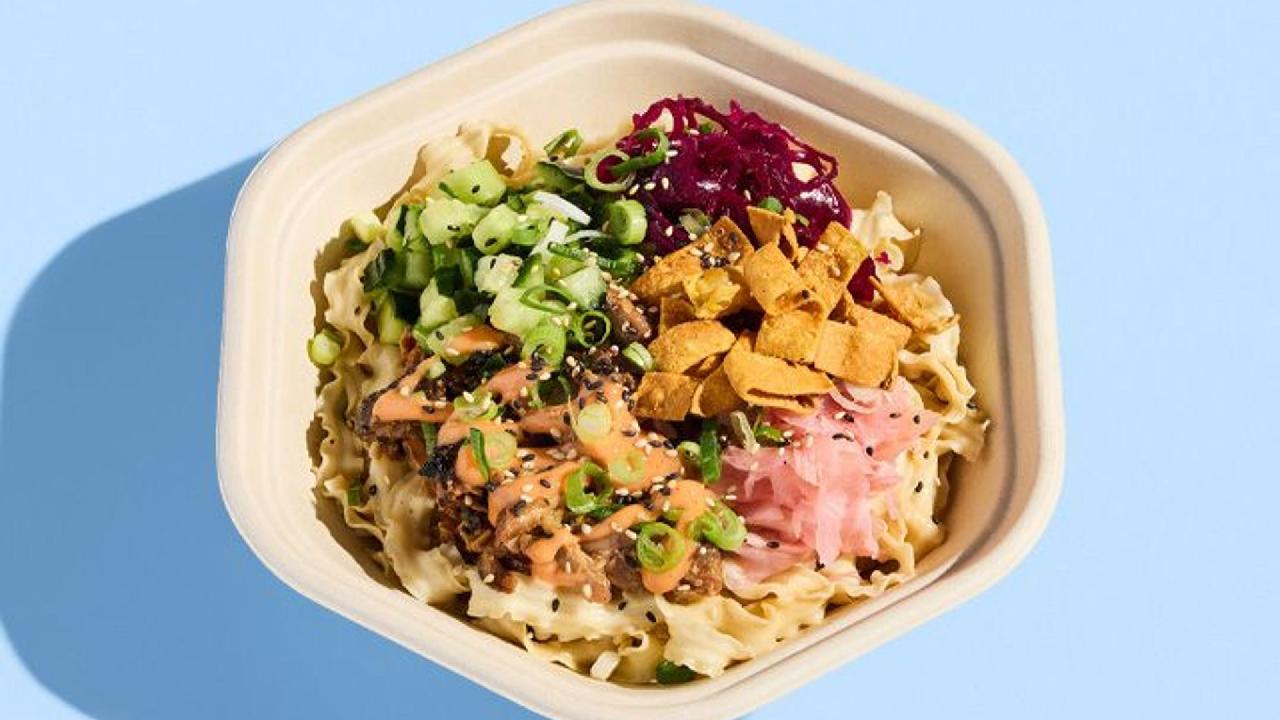 Meal card cover for: Honey Chicken Noodle Salad
