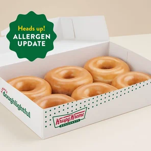 Meal card cover for: Original Glazed™ 6 Pack