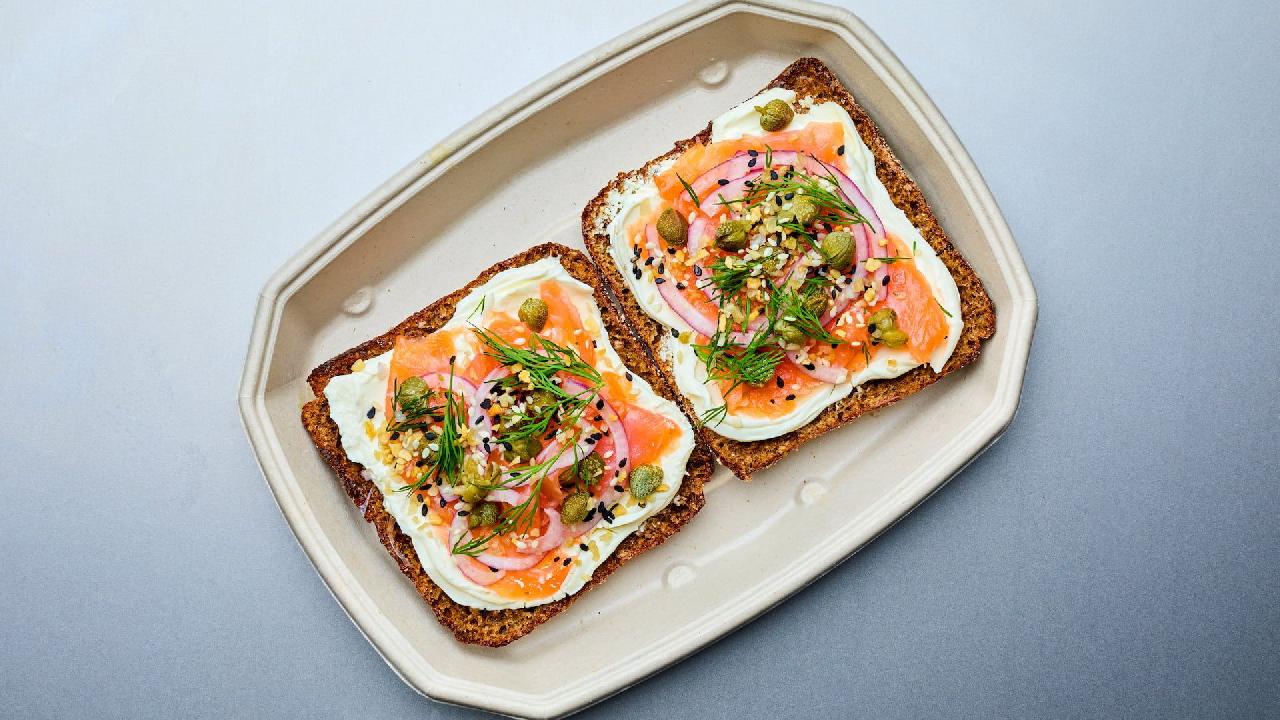 Meal card cover for: The Salmon Rye