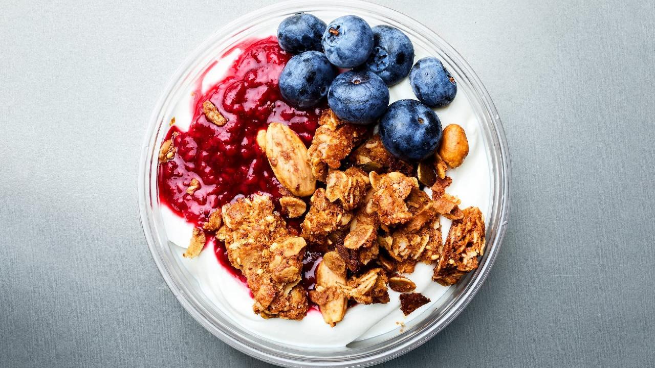 Meal card cover for: Mixed Berries, Tahini Granola + Greek Yoghurt