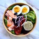 Meal card cover for: Salmon Nicoise - Individual