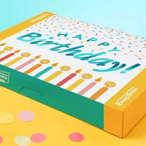 Meal card cover for: Happy Birthday - Dozen Packaging Box