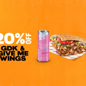 Meal card cover for: GDK and give me Wings