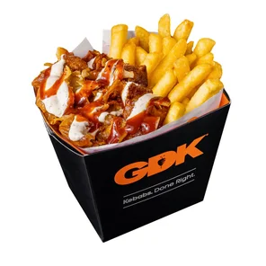Meal card cover for: Large London Jerk Doner Box & Fries