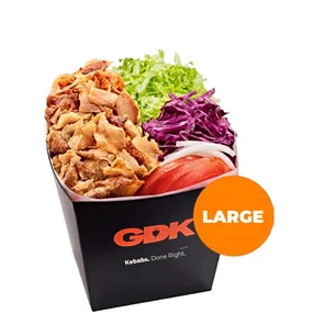 Meal card cover for: Large Doner Gym Box