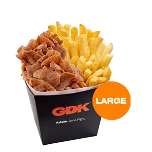 Meal card cover for: Large Doner Box With Fries