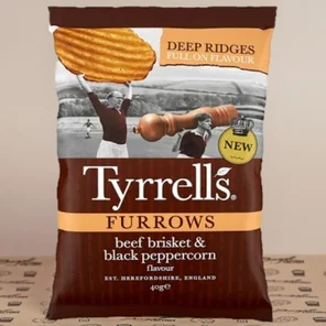 Meal card cover for: Tyrrells Furrow Beef Brisket (40g)