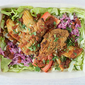 Meal card cover for: Tex Mex Meat Salad Box