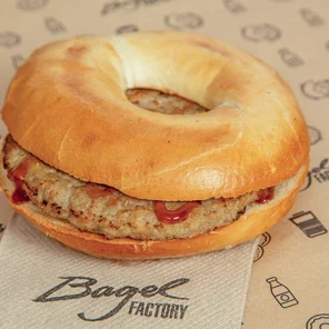 Meal card cover for: Sausage Bagel