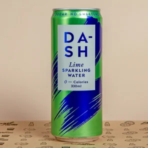 Meal card cover for: Dash Lime Sparkling Water (330ml)