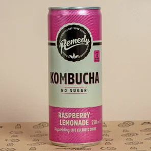 Meal card cover for: Kombucha Raspberry Lemonade (330ml)