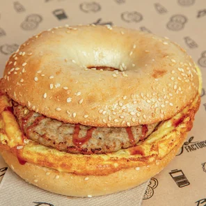 Meal card cover for: Sausage and Egg