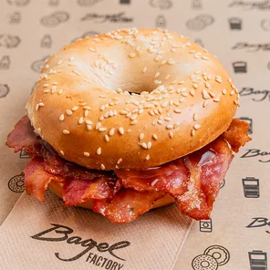 Meal card cover for: Bacon Bagel