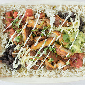 Meal card cover for: Mexican Meat Rice Box