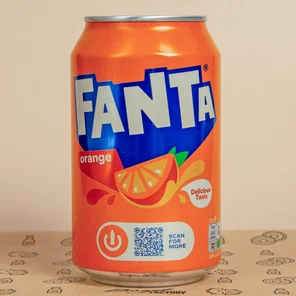 Meal card cover for: Fanta Orange (330ml)