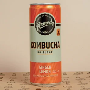 Meal card cover for: Kombucha Ginger Lemon (330ml)