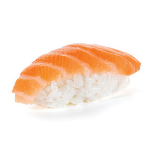 Meal card cover for: Salmon Nigiri