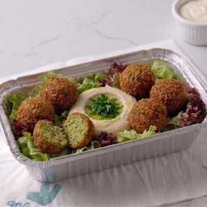 Meal card cover for: Falafel
