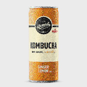 Meal card cover for: Kombucha Ginger Lemon 