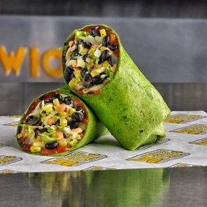 Meal card cover for: Spinach Tortilla Wrap