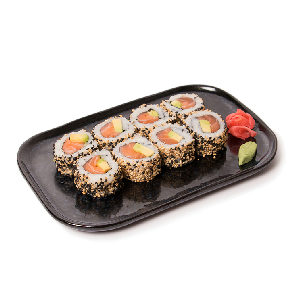 Meal card cover for: Salmon & Avocado Uramaki