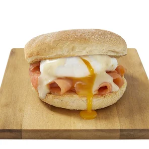 Meal card cover for: Eggs Royale Muffin