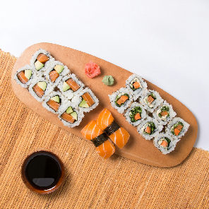 Meal card cover for: Vegan Salmon Box