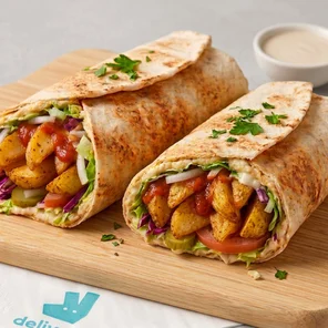 Meal card cover for: Potatoe Wrap