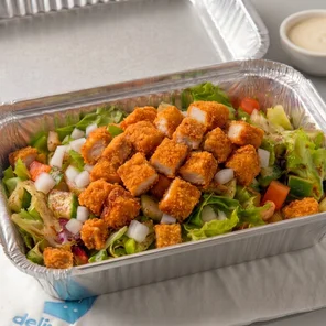 Meal card cover for: Chicken Escalope Salad