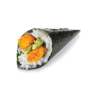 Meal card cover for: Prawn Tempura Handroll