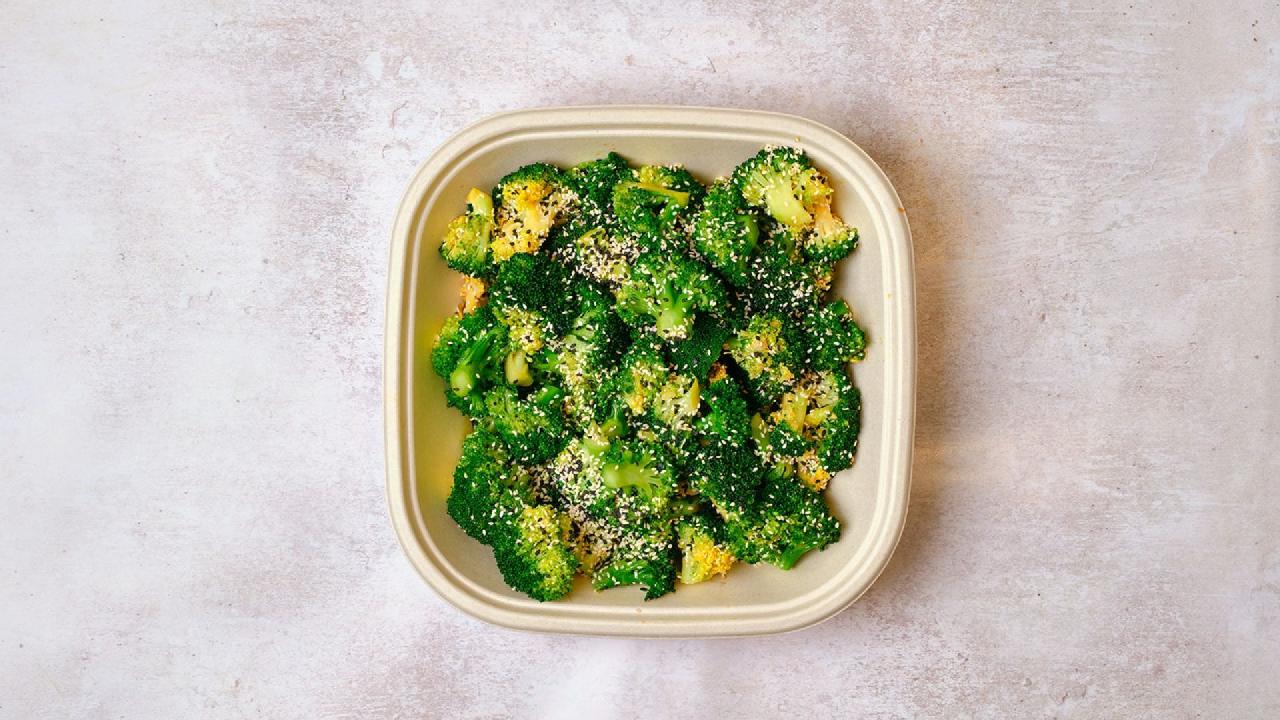 Meal card cover for: Sesame-Soy Broccoli - [Salad For 6]