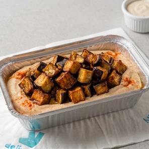 Meal card cover for: Houmous Aubergine