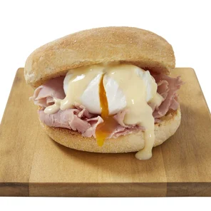Meal card cover for: Eggs Benedict Muffin