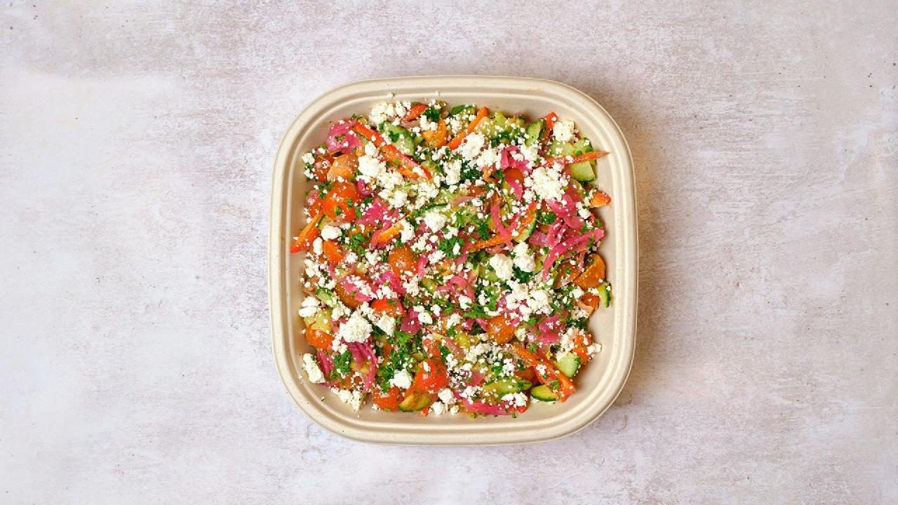 Meal card cover for: The Big Greek - [Salad For 6]