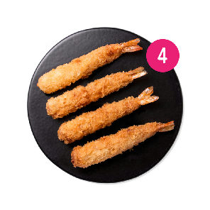 Meal card cover for: Prawn Katsu 4 Pcs
