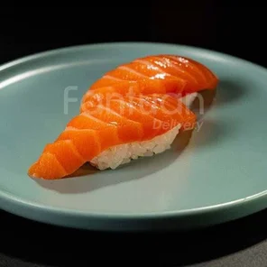 Meal card cover for: Salmon Nigiri (Sake)