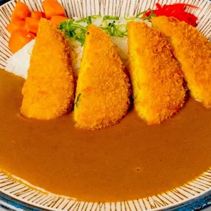 Meal card cover for: Pumpkin Katsu with rice