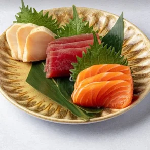 Meal card cover for: 3 Sashimi Set